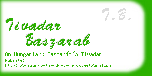 tivadar baszarab business card